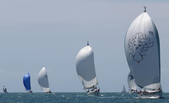 Geoff and Vicki Player's Silver Minx leads the Crusiing Divison 1 fleet overall after two races. © Tracey Johnstone